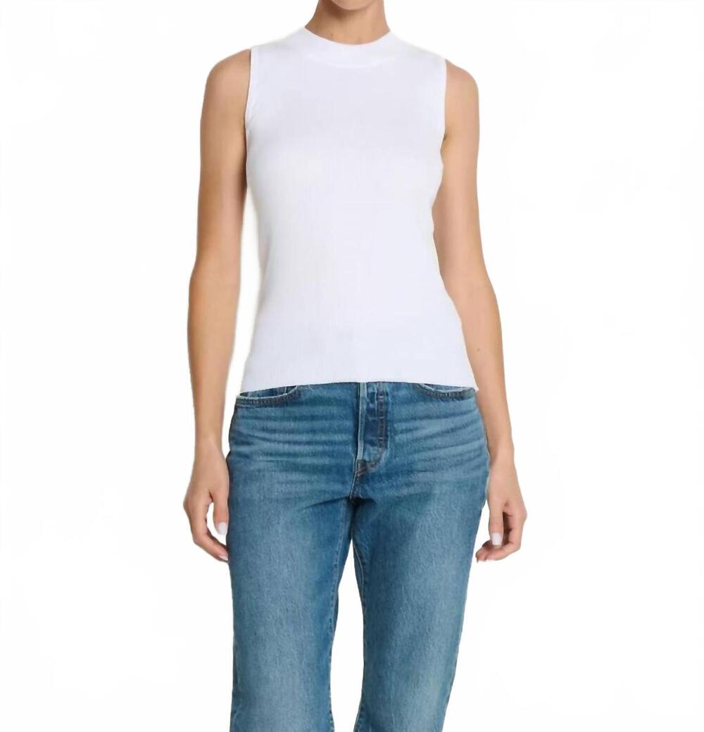 NEW NATION LTD joan ribbed tank top in white